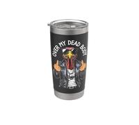 Vegan Thanksgiving Funny Angry Turkey Middle Finger Punk Stainless Steel Insulated Tumbler