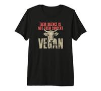 Vegan Their Silence is not Their Consent Vegetarian Cow Gift Premium T-Shirt
