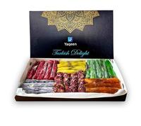 VEGAN Turkish Delight Handcrafted Fingers Sticks 6 Flavors Halal Gluten Free Assorted Fruity Deluxe Mix Lokum Dessert Gourmet Gift Box Soft Candy 270g