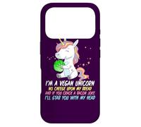 Vegan Unicorn Funny Saying Badass Men Women Herbivore Case for iPhone 17 Pro