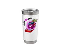 Vegan Vegetarian Gardening Beetroot Let The Beet Drop Pun Stainless Steel Insulated Tumbler