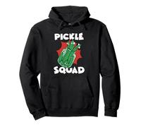 Vegan Vegetarian Team Vegetable Green Food Pickle Squad Pullover Hoodie