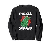 Vegan Vegetarian Team Vegetable Green Food Pickle Squad Sweatshirt