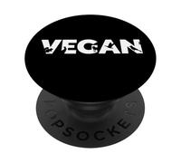 VEGAN - veggie vegan animals green eco ethical plant-based PopSockets Adhesive PopGrip