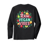 Vegan Vibes, backprint Long Sleeve T-Shirt
