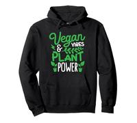 Vegan Vibes & Plant Power Pullover Hoodie