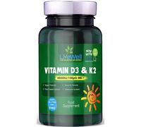 Vegan Vitamin D3 4000iu and Vitamin K2 MK7 100µg High Strength Completely Plant Based 60 Days Supply Vitamin D Vegan Tablets Gluten, GMO & Lanolin Free