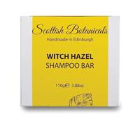 Vegan Witch Hazel Shampoo Bar - Refresh the scalp, Gentle on sensitive scalps, Cruelty Free, No SLS or Parabens, Made in UK, 110g, Scottish Botanicals