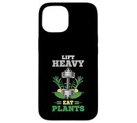 Vegan Workout in Vegan Gym for Lifting Heavy Eating Plants Case for iPhone 15