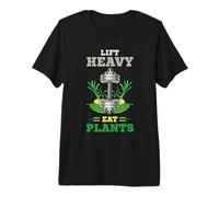 Vegan Workout in Vegan Gym for Lifting Heavy Eating Plants Premium T-Shirt