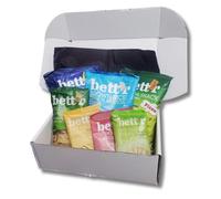 VeganBox Mega Savoury Snack Box - Brown Rice Chips, Oat Sticks, Quinoa Snacks, Seed Crackers & Quinoa Crackers | Vegan Healthy Gift Box