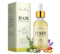 Veganic Hair Growth Oil, Natural Batana Rosemary Strengthening Oil with Biotin, Castor, Coconut, Caffeine for Thinning Hair and Dry Scalp, Non-Greasy Thickening Formula for Women Men 60 ML