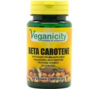 Veganicity Beta Carotene 15mg : Vitamin A Supplement : 30 Capsules