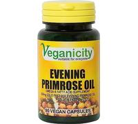 Veganicity Evening Primrose Oil 500mg (10% GLA) : Omega-6 Plant Supplement : 90 Vegan Capsules, in a Planet-Friendly 99% Recycled Pot