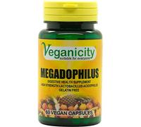 Veganicity Megadophilus : 1.25 Billion Pro-biotic Digestive Health Supplement : 60 Vcaps
