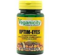 Veganicity Optim-Eyes : Vision and Eye Health : 30 Tablets, in a Planet-Friendly 99% Recycled Pot