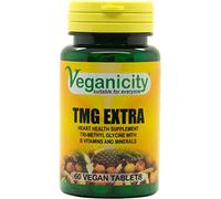 Veganicity TMG Extra : Heart Health Supplement : 60 Tablets, in a Planet-Friendly 99% Recycled Pot