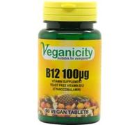 Veganicity Vitamin B12 100ug 90 Vtabs to provide an essential vegan source