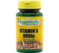 Veganicity Vitamin D 800iu 90 Vtabs of this essential all-round vitamin