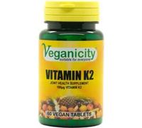Veganicity Vitamin K2 100ug 60 Vtabs to help with the proper bone formation