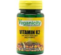 Veganicity Vitamin K2 (MK-7) 100µg : Bone & Circulation Health Supplement : 60 Tablets, in a Planet-Friendly 99% Recycled Pot