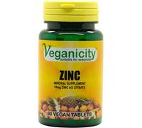 Veganicity Zinc 10mg : Mineral Supplement : 90 Tablets