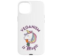 Veganism Is Magic - Vegan Animals Vegetarian Peace Unicorn Case for iPhone 15 Plus