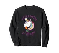 Veganism Is Magic - Vegan Animals Vegetarian Peace Unicorn Sweatshirt