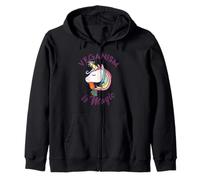 Veganism Is Magic - Vegan Animals Vegetarian Peace Unicorn Zip Hoodie