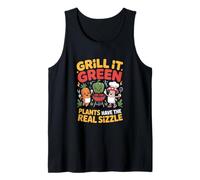 Veganism "Plants Have the Real Sizzle" Barbecue Tank Top
