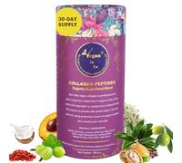 VeganIsUs Plant-Based Collagen Powder - Vegan Collagen for Skin, Hair, Nails & Joints - 11 Organic Superfoods with Moringa, Raw Cacao, Wheatgrass, Berries, Coconut Milk, Gotu Kola - 150g (30 Servings)