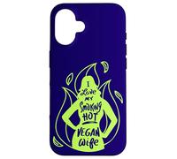 Vegans Veganism Funny Quote I Love My Smoking Hot Vegan Wife Case for iPhone 16