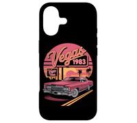 Vegas 1983 Retro Classic Car Sunset Skyline Case for iPhone 17