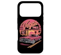 Vegas 1983 Retro Classic Car Sunset Skyline Case for iPhone 17 Pro