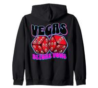 Vegas Before-Vows s Retro Dice s Bachelorette Party Trip Zip Hoodie