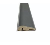 Vegas Flat Grey Laminate & Wood Flooring Section Transition Bar MDF Threshold Strip End Edge Profile Door Trim Moulding Oak (1, 2400mm (7ft 9"))