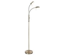 Vegas Floor Lamp 2-Arms Dimmer Antique Brass