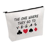 Vegas Trip Makeup Bag The One Where They Go to Vegas Cosmetic Bag Family Vacation Makeup Bag (to V.E.G.A.S-b)
