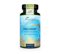 Vegavero Advanced Vegan Collagen Supplement 500 mg | 2 Months Supply | NO Additives | Plant-Based Collagen Capsules with Hyaluronic Acid | Essential Amino Acids | Vollagen