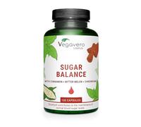 Vegavero Blood Sugar Control | Chromium Picolinate, Ceylon Cinnamon Extract, Momordica Charantia and Gymnema Sylvestre Extract | Blood Glucose Metabolism* | 120 Capsules | Vegan