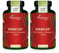 Vegavero Circulation Booster | with Diosmin, Hesperidin, Rutin, Horse Chestnut & Butcher’s Broom | 120 Capsules | Leg Flow, Haemorrhoids & Varicose Veins | Vegan (Pack of 2)