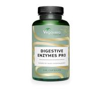 Vegavero Digestive Enzyme Supplements Pro | High-Strength 8 Enzyme Complex | with Prolyl-Oligopeptidase (Gluten Enzyme), Lactase, Bromelain, and More | NO Additives, Lab-Tested | 120 Capsules | Vegan
