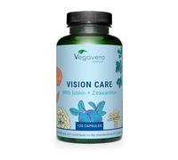 Vegavero Eye Vitamins Supplements | Lutein, Zeaxanthin, Bilberry, Beta Carotene Extracts, Vitamin B2 & Zinc | NO Additives, Lab-Tested | 120 Capsules | Vegan