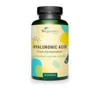 Vegavero Hyaluronic Acid Supplements | NO Additives, Lab-Tested | High Strength 600mg with 800-1500 kDa | 90 Capsules | Vegan