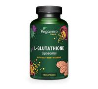 Vegavero L-Glutathione Complex | 180 Capsules | with Glycin, PureWay-C Vitamin C Liposomal and MSM | NO Additives | Vegan