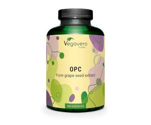 Vegavero OPC Grape Seed Extract 30:1 | High Strength from French Grapes | Standardised for OPC by HPLC | Lab Tested | NO Additives | Vegan | 240 Capsules