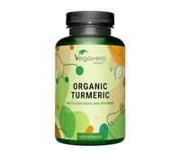 Vegavero Organic 5,600 mg Turmeric and Black Pepper Capsules High Strength | 162 mg Curcuminoid, 144 mg Curcumin and 10 mg Piperine | NO Additives, Lab-Tested | 120 Capsules