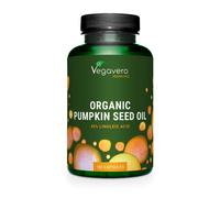Vegavero Organic Pumpkin Seed Oil Capsules 1000 mg | Prostate Suppl...
