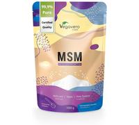 Vegavero Pure MSM Powder 1 kg | Bag | Distilled Organic Sulphur | NO Additives & Non GMO | Lab-Tested | 1000 g Per Day | Vegan