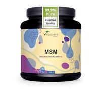 Vegavero Pure MSM Powder 1 kg | Tub | Distilled Organic Sulphur | NO Additives & Non-GMO | Lab-Tested | 2000 mg Per Day | Vegan